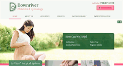 Desktop Screenshot of downriverobgyn.com